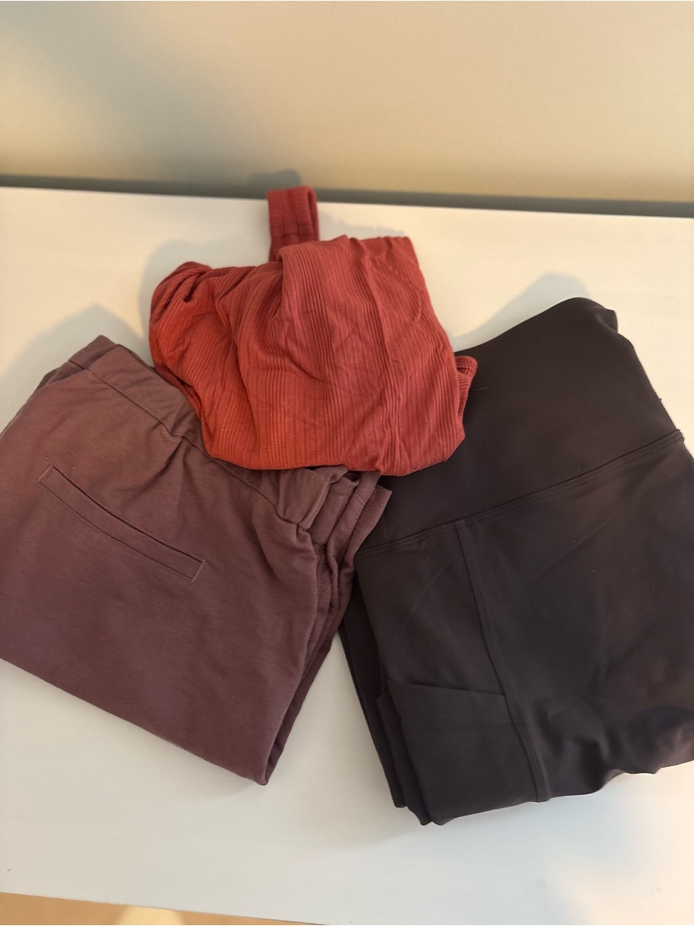 Lot of womenโs large/ medium top, shorts, yoga pants
